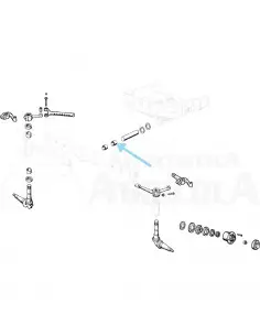 Casquillo bulón delantero central Ø 47.8 x 52.3 x 51 mm Ebro - Kubota