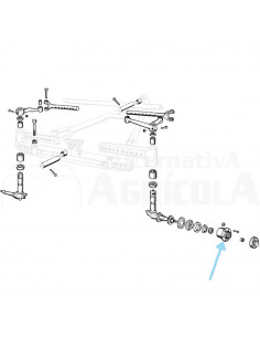 Buje de rueda con taladros roscados Ebro - Kubota SIADKN-1106-B