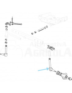 Mangueta derecha 245 mm Ebro - Kubota para puente recto