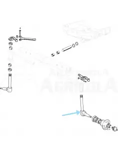 Mangueta derecha 245 mm Ebro - Kubota para puente recto