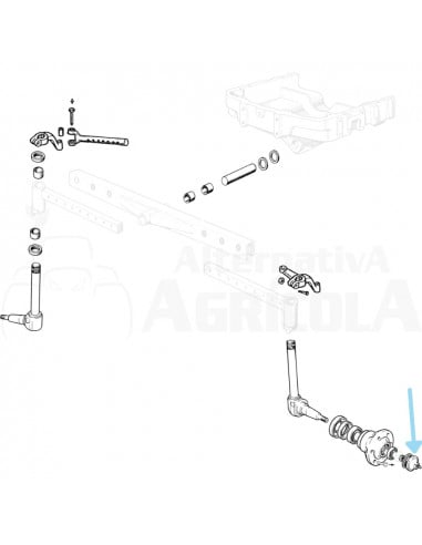 Tapón del buje rueda Ebro - Kubota, Massey Ferguson 882636M1