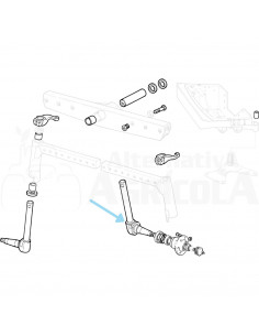 Mangueta de dirección izquierda Ebro 898222M93