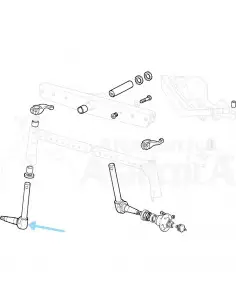Mangueta de dirección derecha Ebro 898221M93