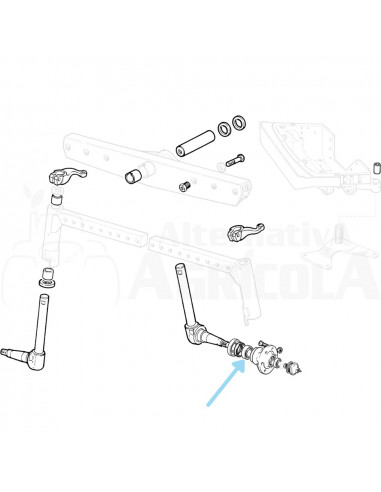 Rodamiento interior Ø 45.55 x 83 x 25.4 mm Ebro - Kubota, Massey Ferguson