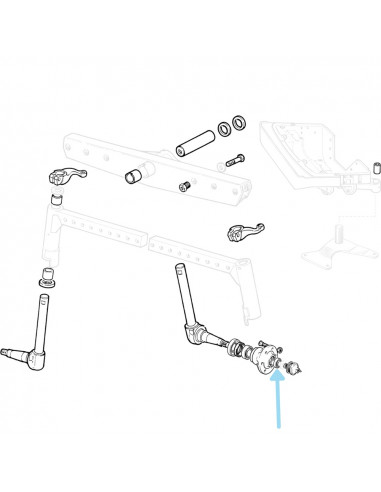 Rodamiento interior Ø 34.85 x 65.08 x 18.6 mm Ebro - Kubota, Massey Ferguson