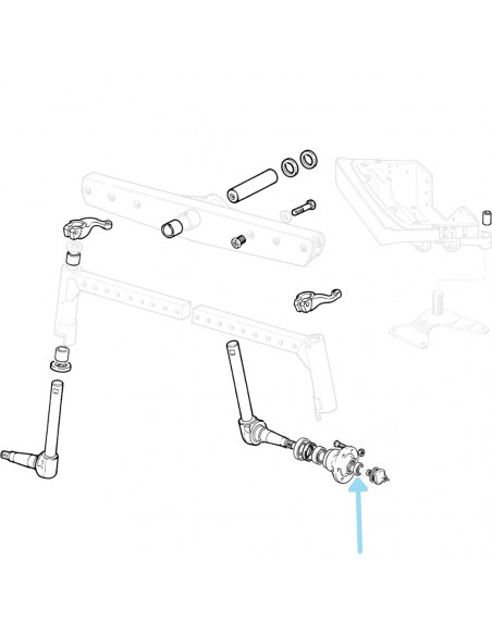 Rodamiento interior Ø 34.85 x 65.08 x 18.6 mm Ebro - Kubota, Massey Ferguson
