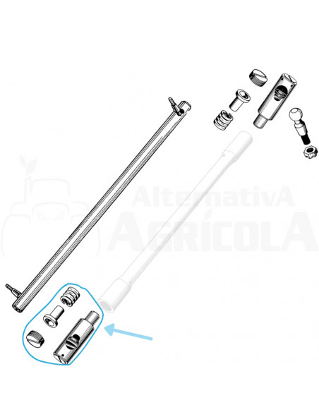 Terminal trasero barra de dirección Ebro - Kubota