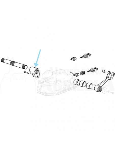 Trócola eje elevador Ebro - Kubota SDDN-545