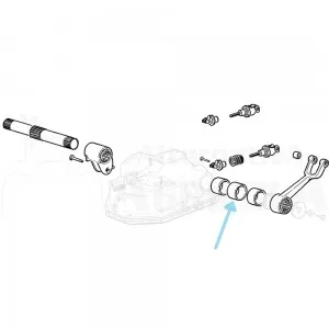 Separador casquillo eje elevador Ebro - Kubota DDN-994791