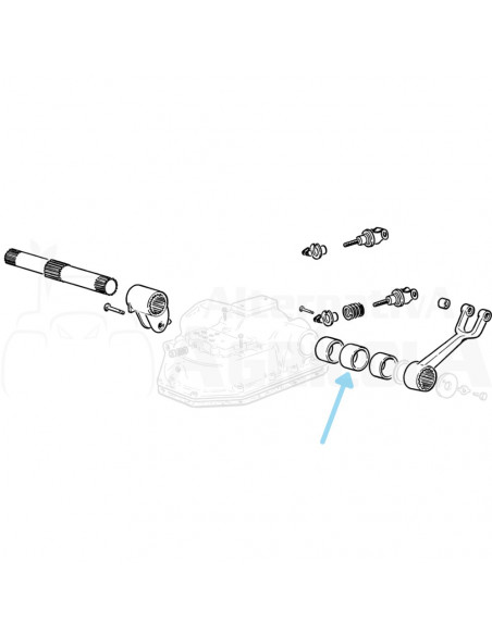 Separador casquillo eje elevador Ebro - Kubota DDN-994791
