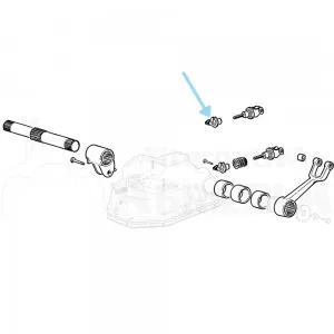 Tuerca del control horquilla elevador Ebro - Kubota 160-E, 470, 480, 684