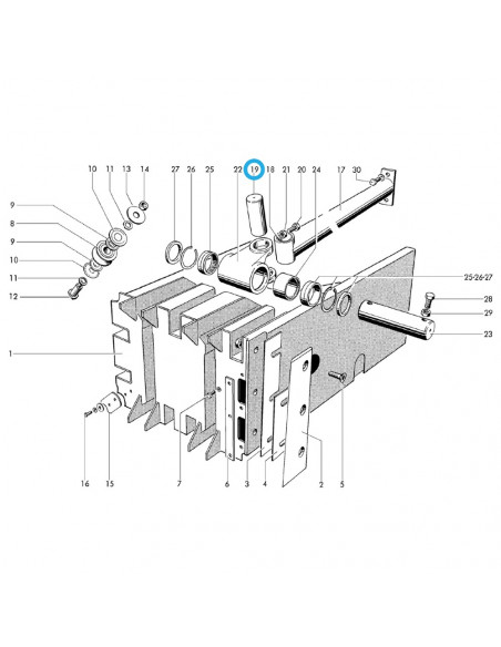 Bulón biela empacadora Welger 630, 730 1124160910