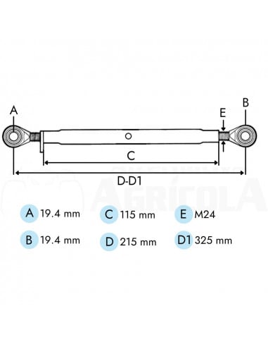 Tercer punto Cat-1ª 215-325mm TL1152411GP