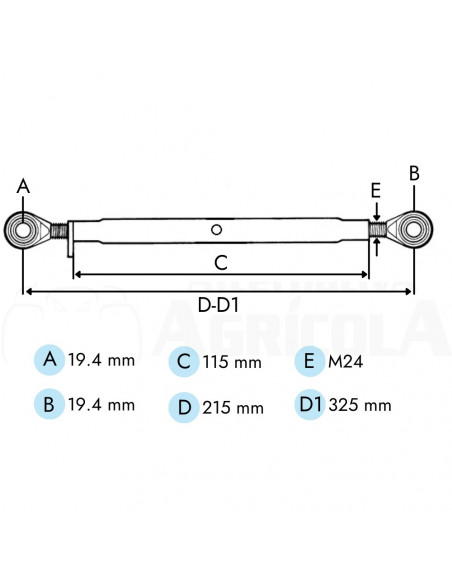 Tercer punto Cat-1ª 215-325mm TL1152411GP