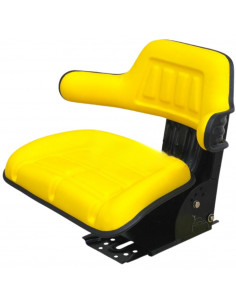 Asiento basic line amarillo amortiguación trasera base regulable en inclinación