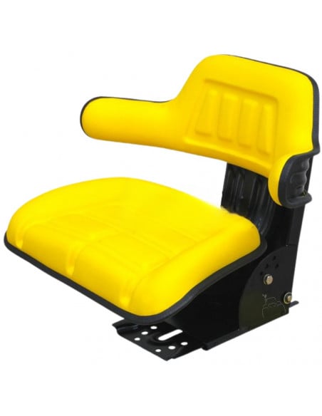 Asiento basic line amarillo amortiguación trasera base regulable en inclinación
