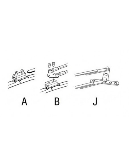 Escobilla limpiaparabrisas 500 mm soporte a brazo atornillado