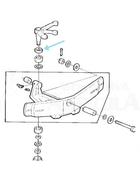 Chapa bulón estrella John Deere AL31052