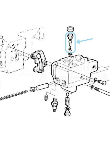 Válvula bomba de freno John Deere AL70242
