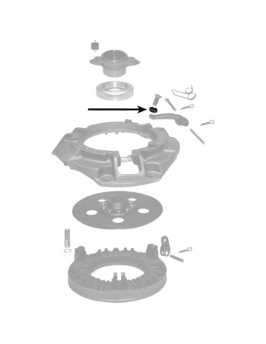 Tuerca patilla embrague 3/8" UNF - 5.55 mm Massey Ferguson
