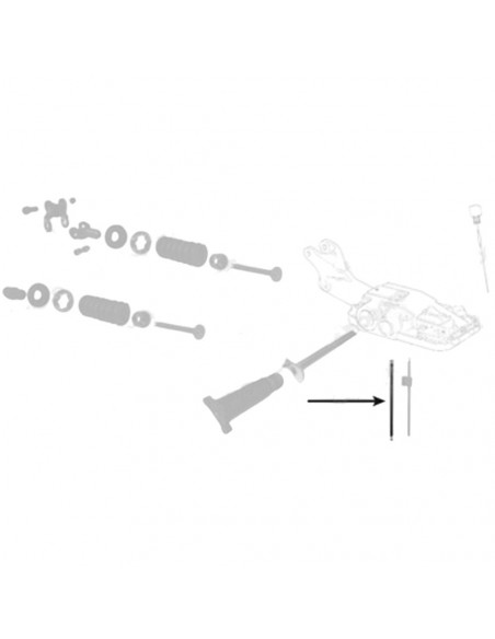 Tubería hidráulica L 317 mm Massey Ferguson 898229M1
