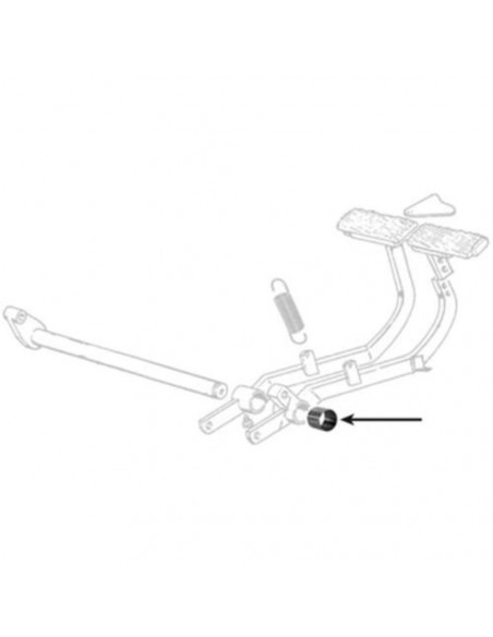 Casquillo pedal freno Ø 35 x 38 x 44.4 mm Massey Ferguson 195910M1