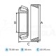 Rodamiento exterior Ø 30 x 72.08 x 22.95 mm Ford JD7443