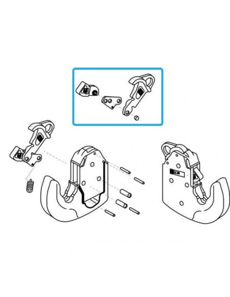 Juego reparación enganche rápido CAT-2 CBM