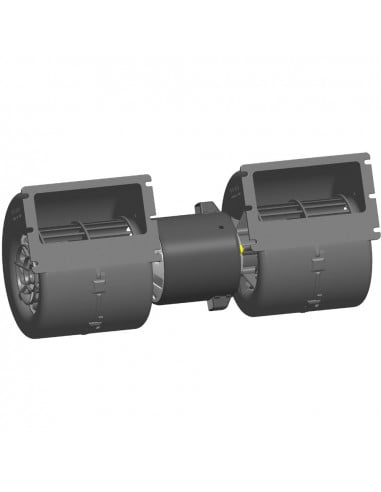 Electro Ventilador aire  centrífugo marca SPAL 24v 2 ejes 4 vel. para cabinas