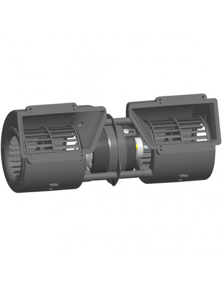 Electro Ventilador aire centrífugo SPAL 12v 2 ejes 3 vel. para cabinas 005-A45-02