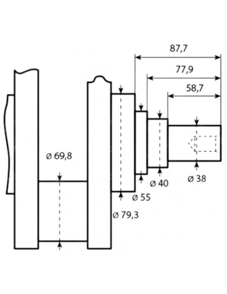 Cigüeñal 674 mm - Genmot John Deere RE65224