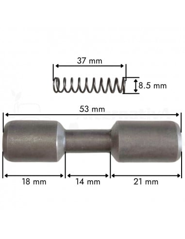 Pulsador de nudo ciego transmisión cardan