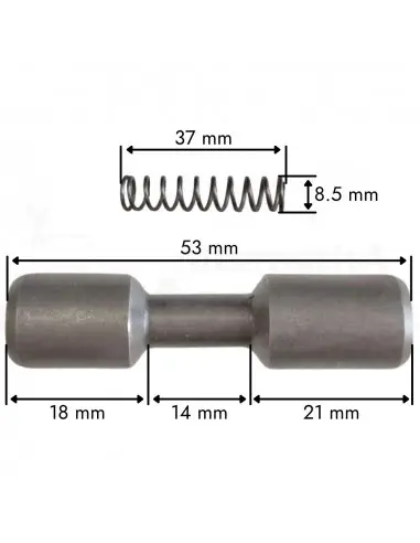 Pulsador de nudo ciego transmisión cardan
