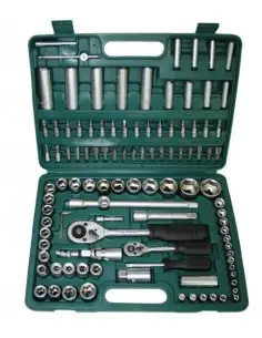 Maletín llaves de vaso 108u 1/4" y 1/2"