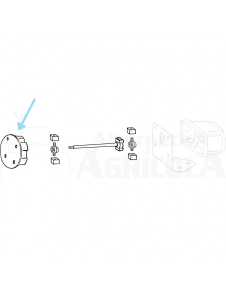 Tapa de arrastre bomba hidráulica Fiat 576033