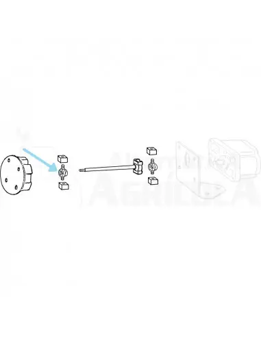 Manguito roscado acople bomba hidráulica Fiat 5107017