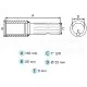 Adaptador hembra eje cilíndrico Ø 25 mm con chavetero a 1 3/8" Z6