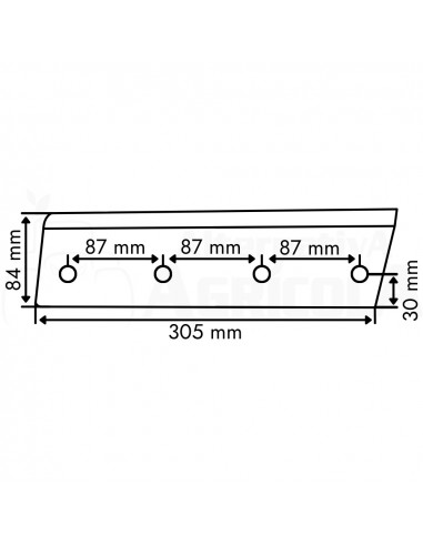 Cuchilla fija empacadora Wellger AP730