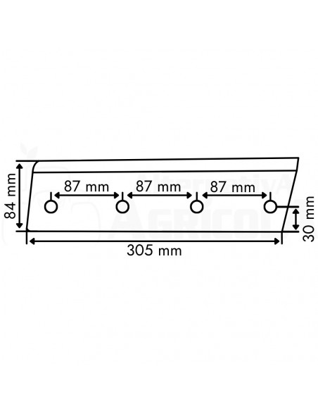 Cuchilla fija empacadora Wellger AP730