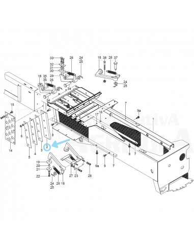 Cuchilla pistón corta paja empcadora Wellger AP630