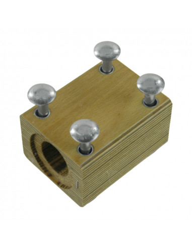 Taco madera sacudidor 4 agujeros Ø 35 mm - 80 x 106 mm cosechadora Claas