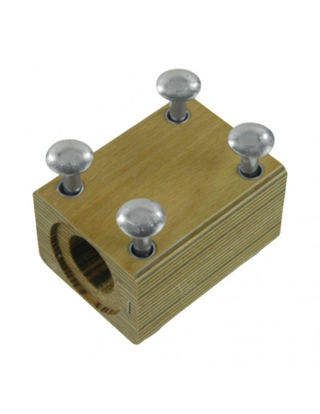 Taco madera sacudidor 4 agujeros Ø 35 mm - 80 x 106 mm cosechadora Claas