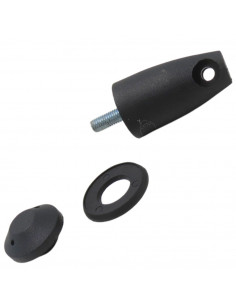 Soporte amortiguador para cristales cabina tractor