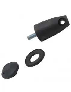 Soporte amortiguador para cristales cabina tractor