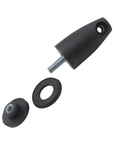 Soporte amortiguador para cristales cabina tractor