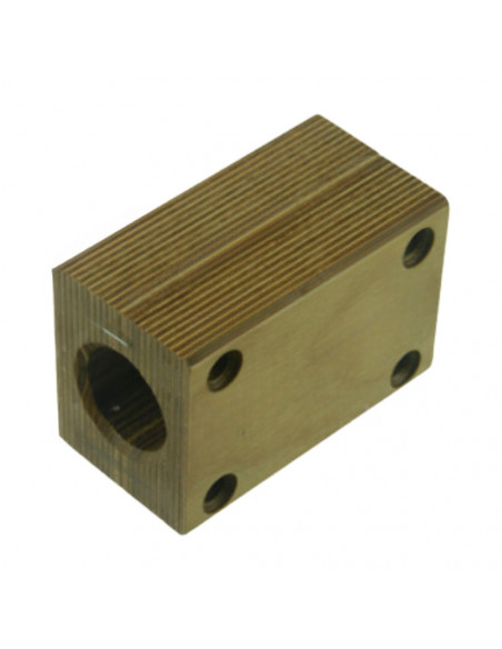 Taco madera sacudidor 4 agujeros Ø 39 - 120 x 79.5 mm cosechadora Laverda