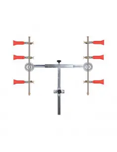 Barra fumigación en T 3 + 3 con pulverizadores regulables turbo