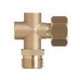 Soporte pulverizador regulable columna latón con entronque