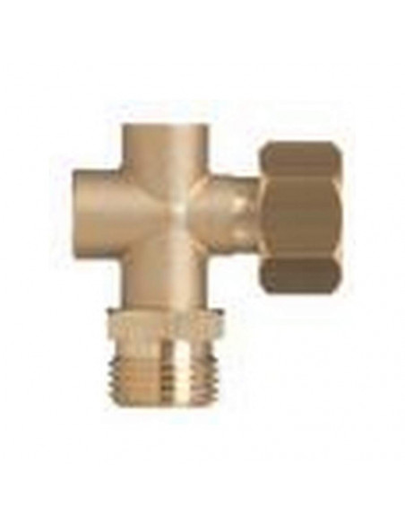 Soporte pulverizador regulable columna latón con entronque