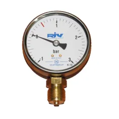 Reloj manovacuómetro 1/2" Ø80mm para cubas de riego y purín